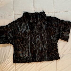 Ivy Jane Black Textured Turtleneck Sweater